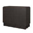 Mercana Wagner Dark Brown Wood w/ Arched Design Accent Cabinet