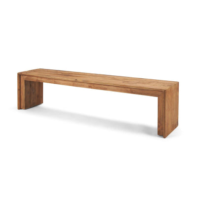 Mercana Tahira Rectangular Recycled Wooden Bench Clearance