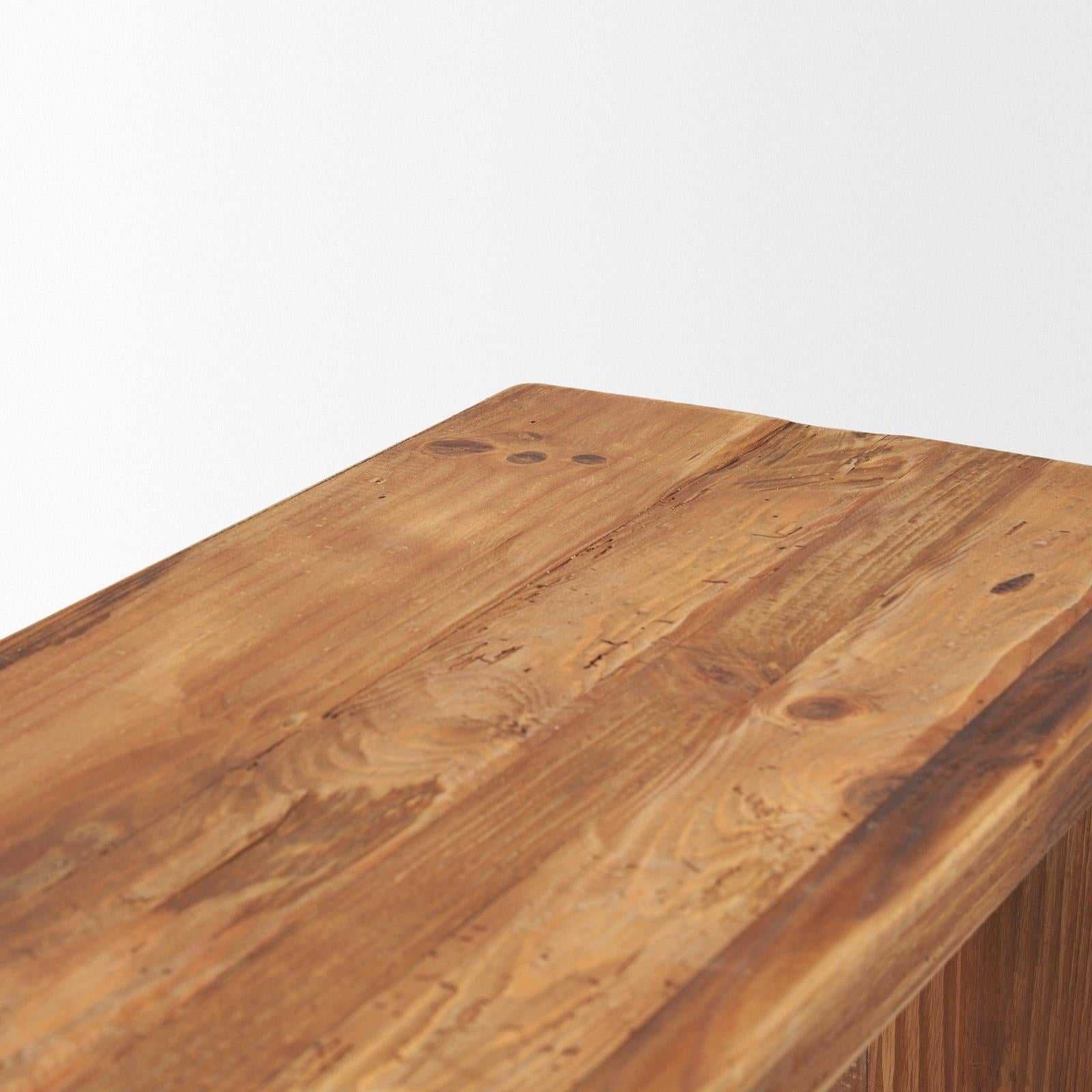 Mercana Tahira Rectangular Recycled Wooden Bench Clearance