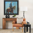 Mercana Tasya Matte Black Metal Vase