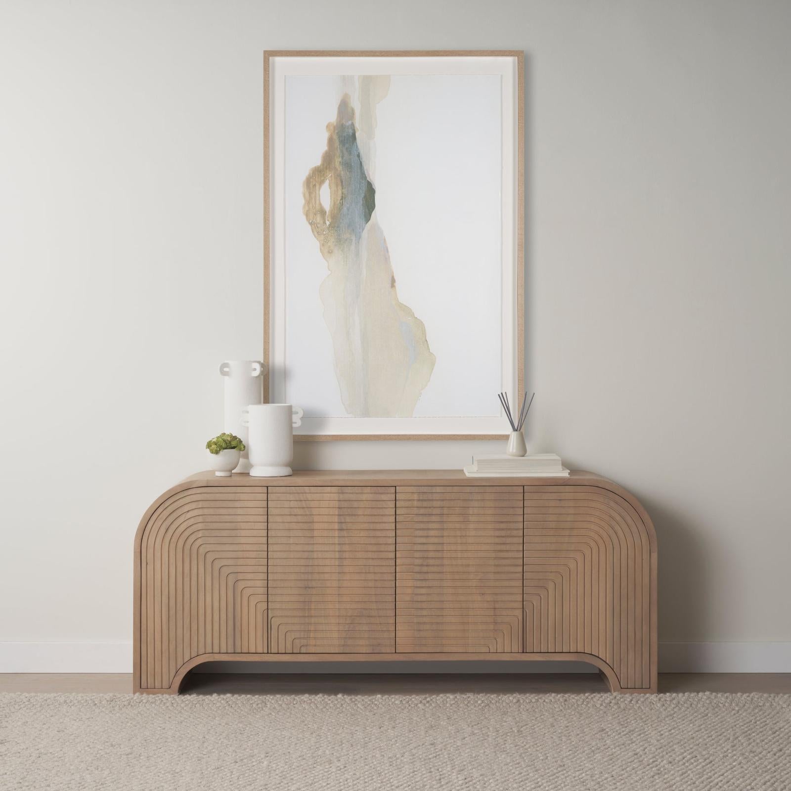 Mercana Dylan Textured Off White w/ Handles Ceramic Vase Clearance