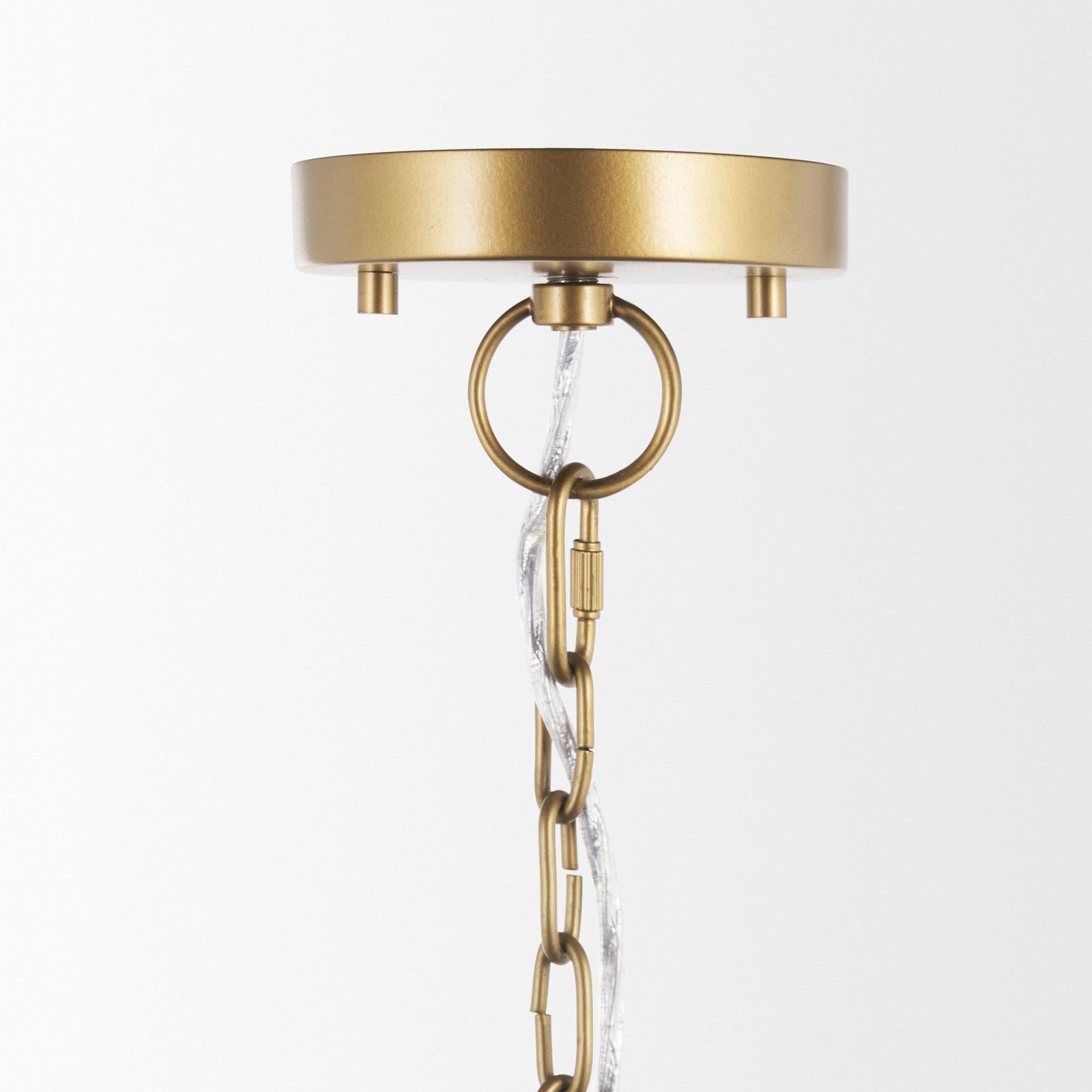 Mercana Titus 1-Light Brass Finished Metal Disc Pendant Clearance