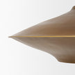 Mercana Titus 1-Light Brass Finished Metal Disc Pendant Clearance