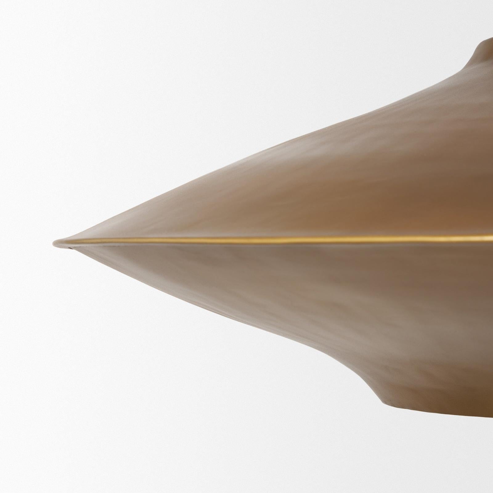 Mercana Titus 1-Light Brass Finished Metal Disc Pendant Clearance