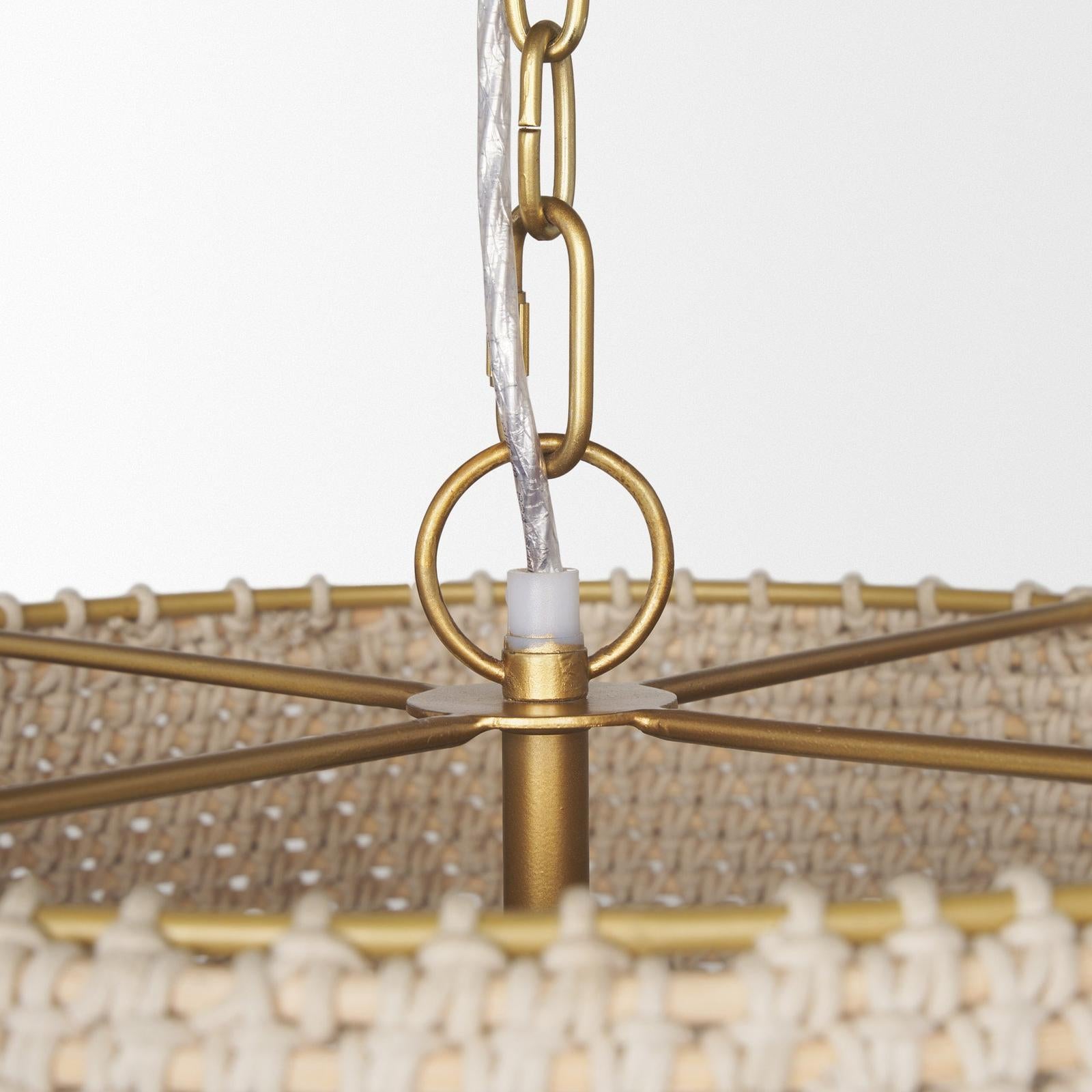 Mercana Tosha 1-Light Cotton Rope Pendant