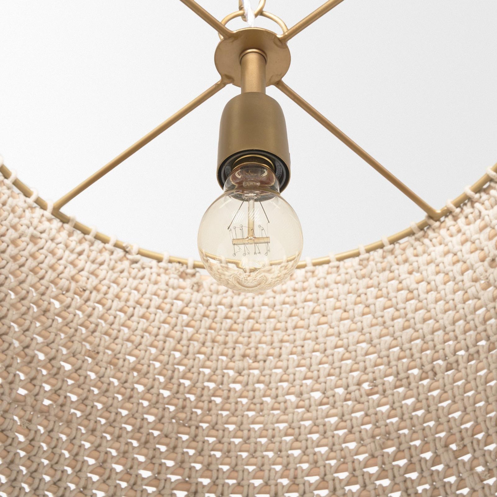 Mercana Tosha 1-Light Cotton Rope Pendant