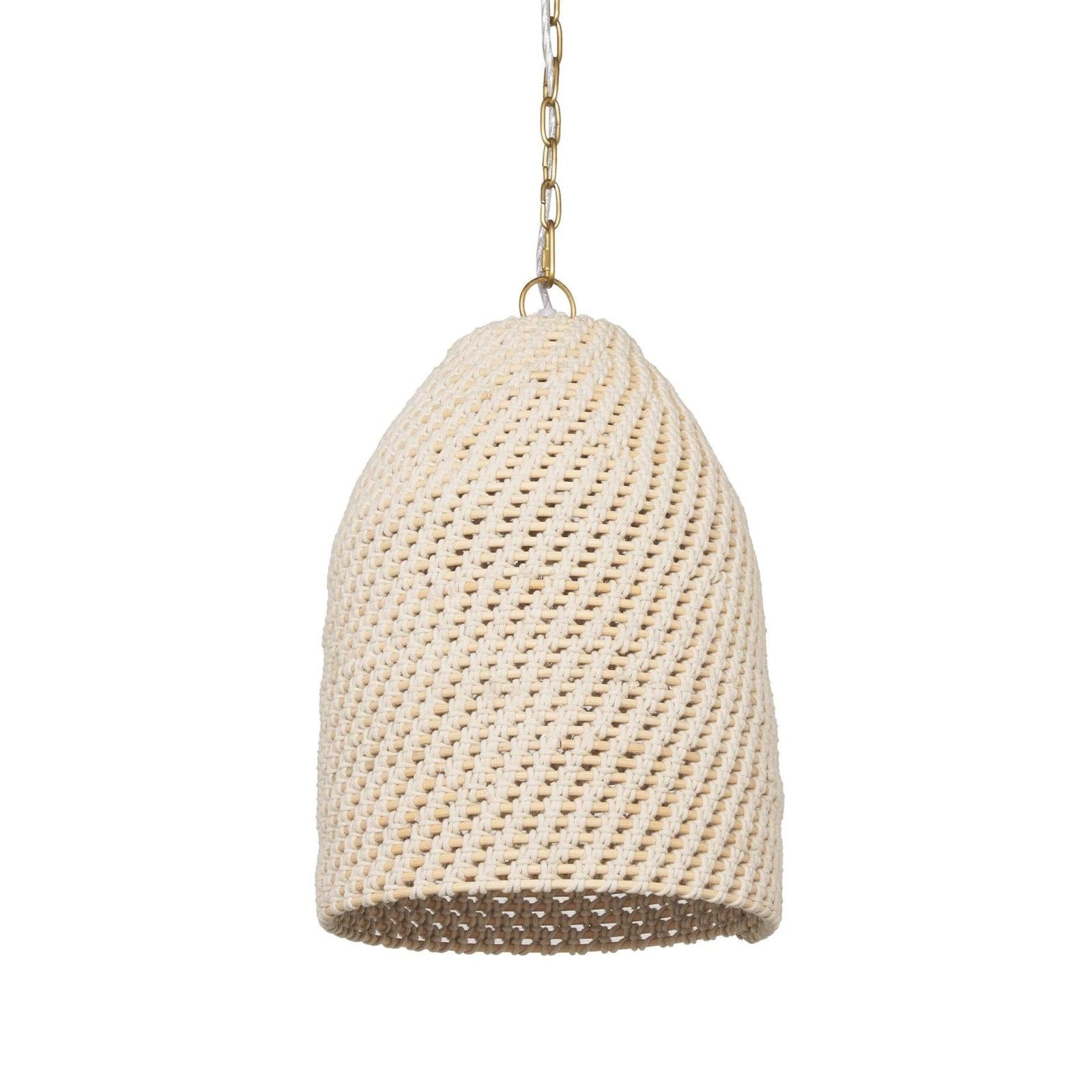 Mercana Tosha 1-Light Cotton Rope Pendant