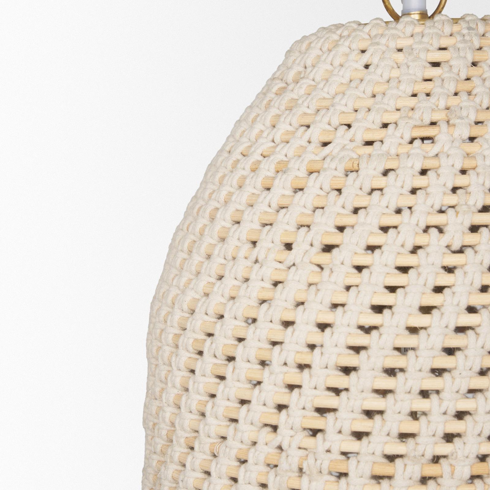 Mercana Tosha 1-Light Cotton Rope Pendant