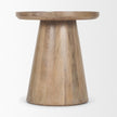 Mercana Takoda Wood Tapered Drum Accent Table
