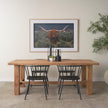 Mercana Stetson Rectangular Natural Brown Wood Dining Table