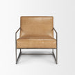 Mercana Stratton Gunmetal Upholstered Accent Chair Clearance