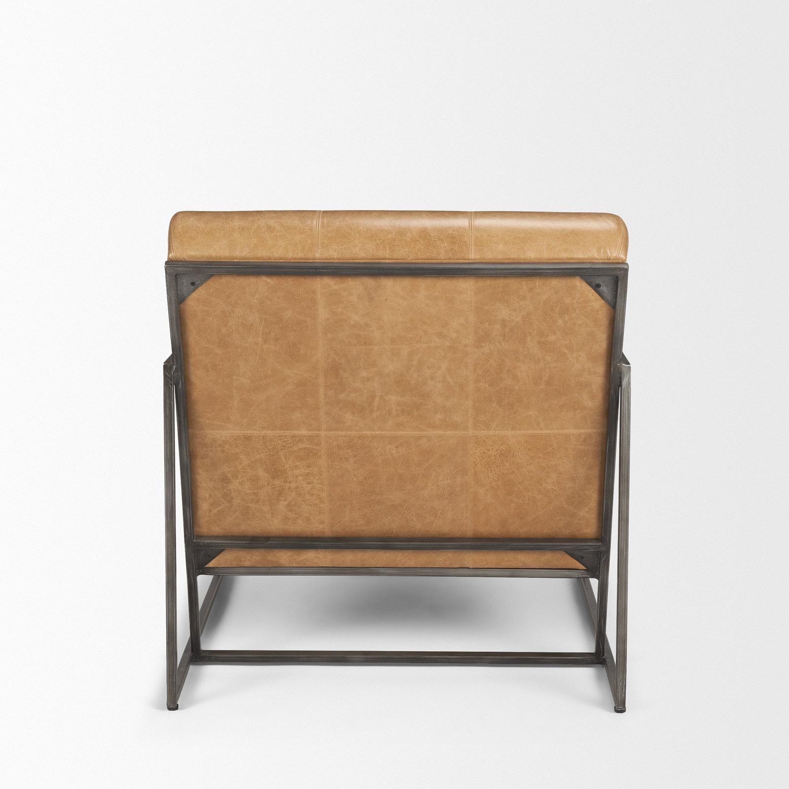 Mercana Stratton Gunmetal Upholstered Accent Chair Clearance
