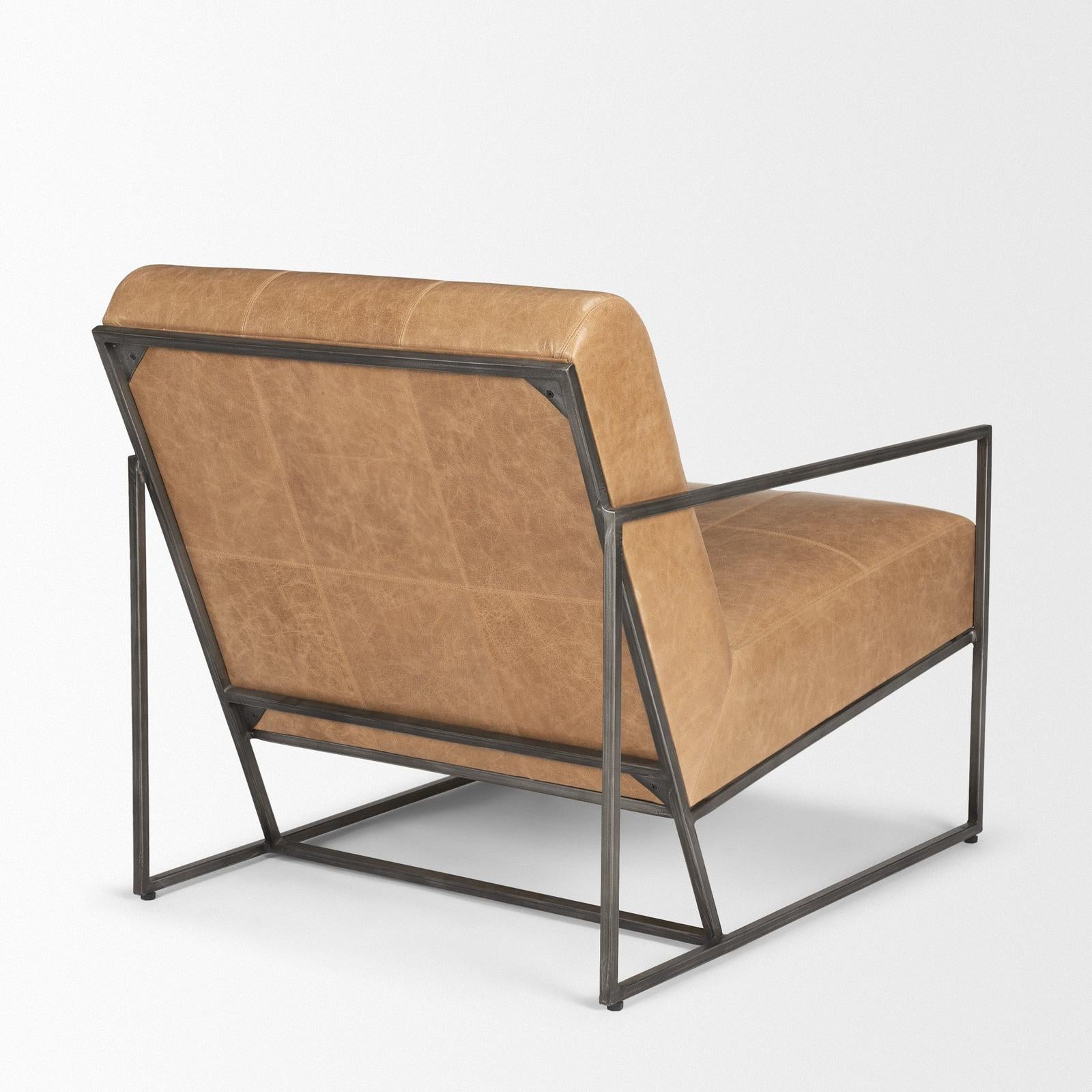 Mercana Stratton Gunmetal Upholstered Accent Chair Clearance