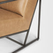 Mercana Stratton Gunmetal Upholstered Accent Chair Clearance