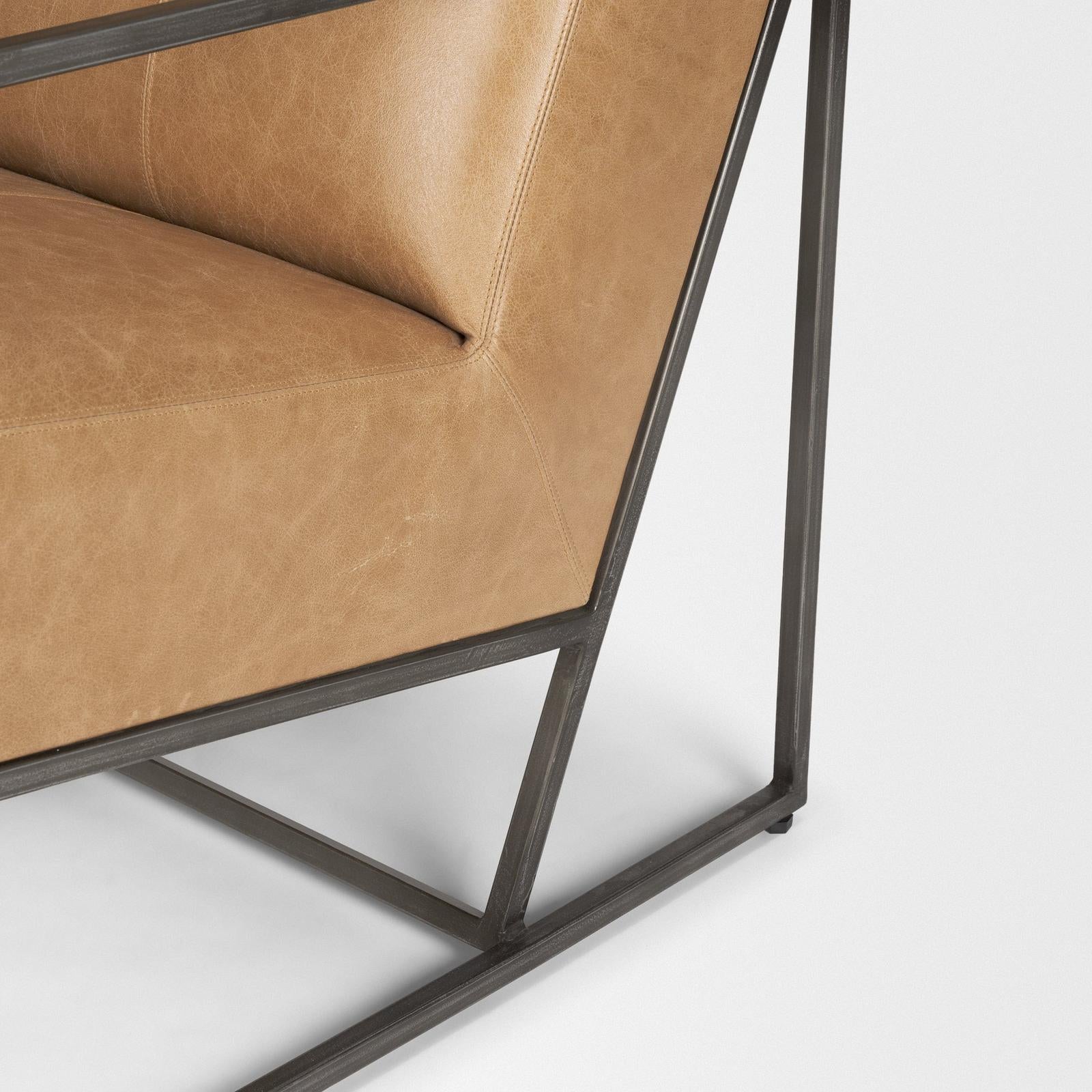 Mercana Stratton Gunmetal Upholstered Accent Chair Clearance