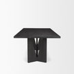 Mercana Tarro Wood w/ Geometrical Base Dining Table