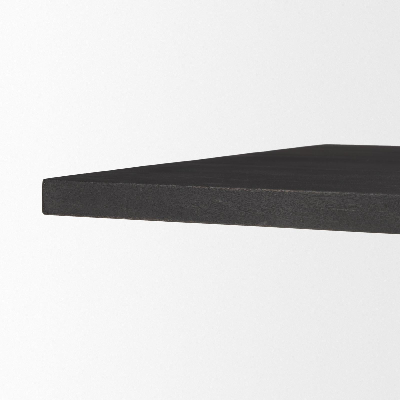 Mercana Tarro Wood w/ Geometrical Base Dining Table