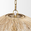 Mercana Thad 1-Light Natural Woven Rattan Dome Pendant Clearance