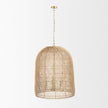 Mercana Thad 4-Light Natural Woven Rattan Chandelier