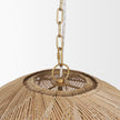 Mercana Thad 4-Light Natural Woven Rattan Chandelier