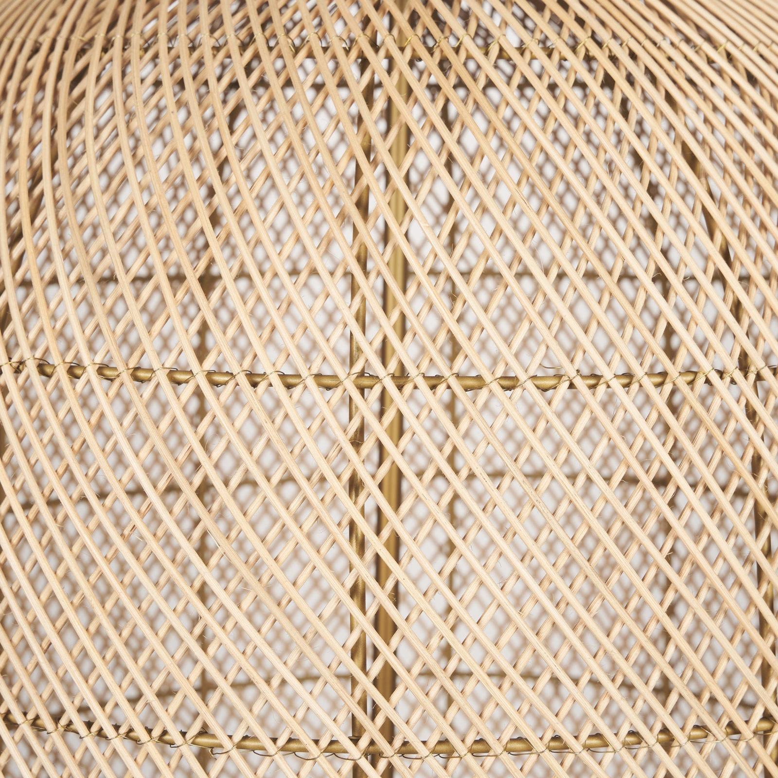 Mercana Thad 4-Light Natural Woven Rattan Chandelier