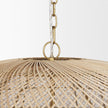 Mercana Thad 4-Light Natural Woven Rattan Chandelier