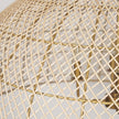 Mercana Thad 4-Light Natural Woven Rattan Chandelier