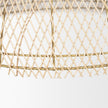 Mercana Thad 1-Light Natural Woven Rattan Dome Pendant Clearance