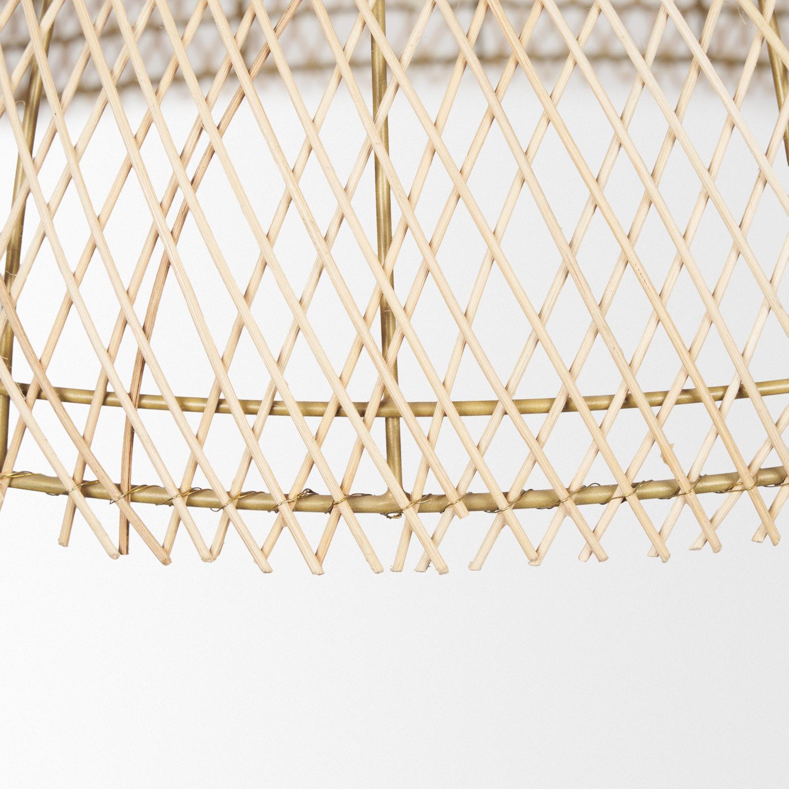 Mercana Thad 1-Light Natural Woven Rattan Dome Pendant Clearance