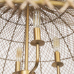 Mercana Thad 4-Light Natural Woven Rattan Chandelier