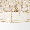 Mercana Thad 4-Light Natural Woven Rattan Chandelier