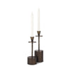 Mercana Petria Textured Metal Taper Candle Holders