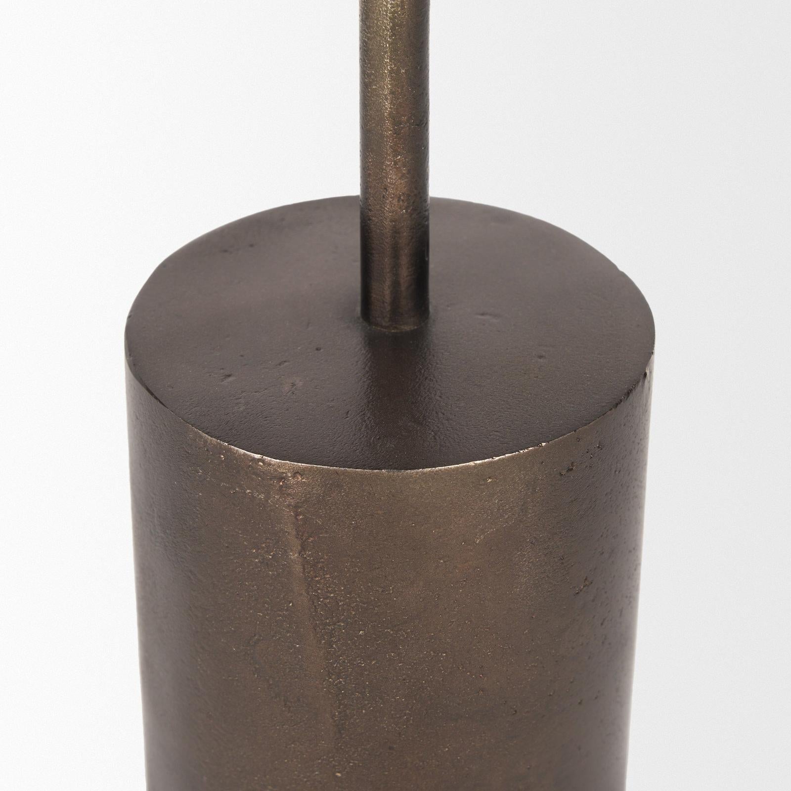 Mercana Petria Textured Metal Taper Candle Holders