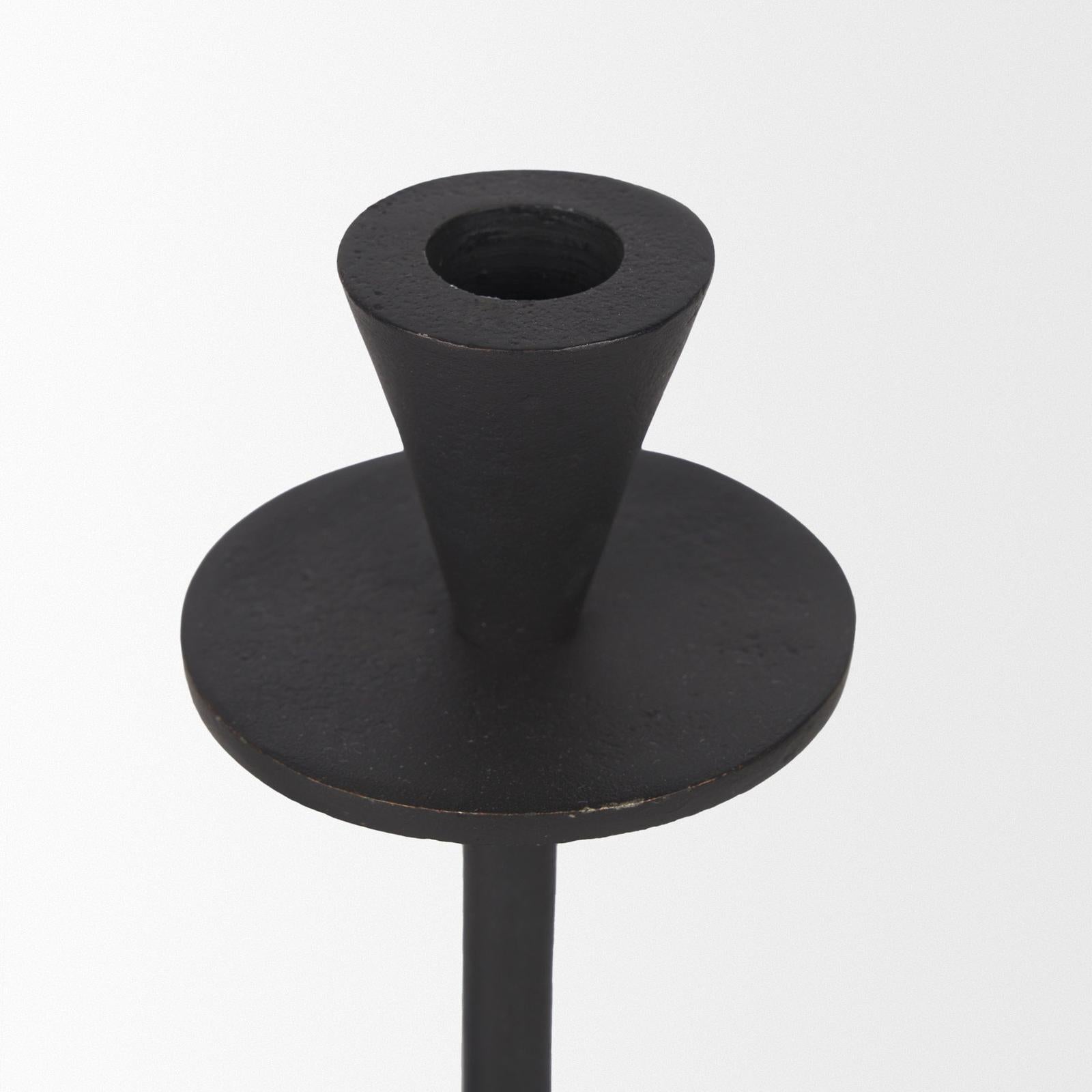 Mercana Petria Textured Metal Taper Candle Holders