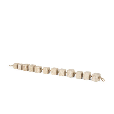 Mercana Mala Beige Paper Mache Cube Garland