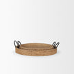 Mercana Wheaton Light Brown Wood w/ Natural Jute Serving Trays