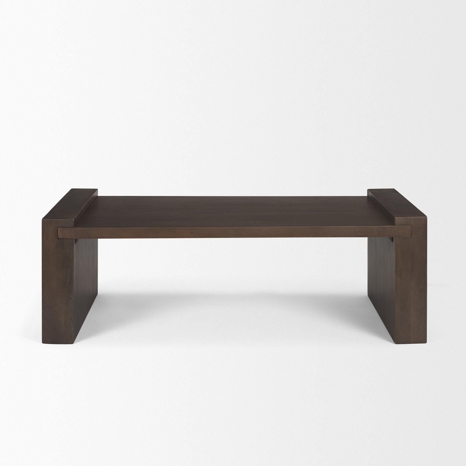 Mercana Wesson Wooden Rectangular Coffee Table