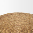 Mercana Wenopa Matte Black Wood w/ Natural Jute Accent Tables Clearance