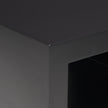 Mercana Vondra Matte Black Metal w/ Open Shelves Side table