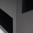 Mercana Vondra Matte Black Metal w/ Open Shelves Side table
