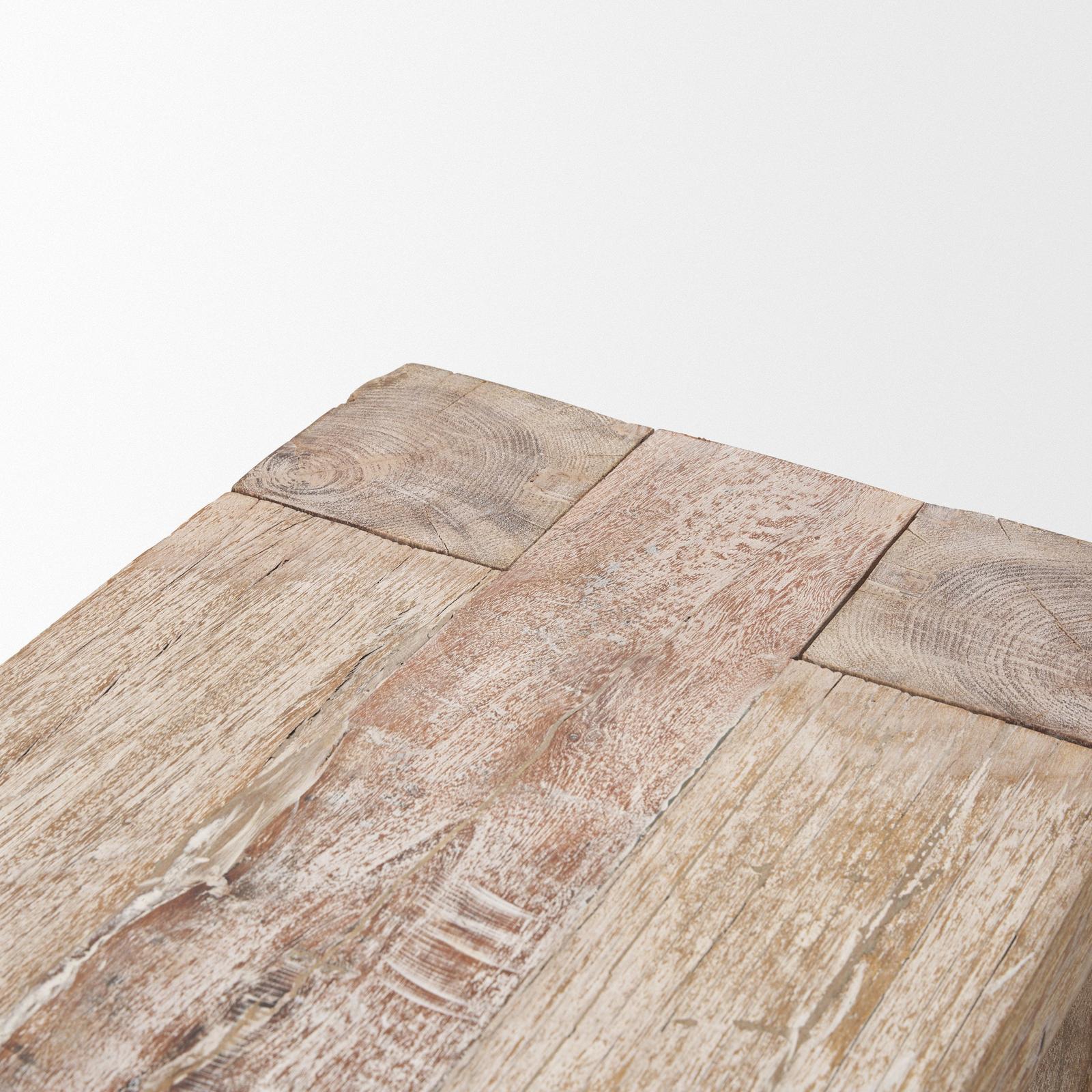Mercana McArthur Whitewash Reclaimed Wood Console Table