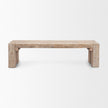 Mercana McArthur Whitewash Reclaimed Wood Bench TOP