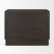 Mercana Wagner Dark Brown Wood w/ Arched Design Accent Cabinet