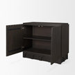 Mercana Wagner Dark Brown Wood w/ Arched Design Accent Cabinet