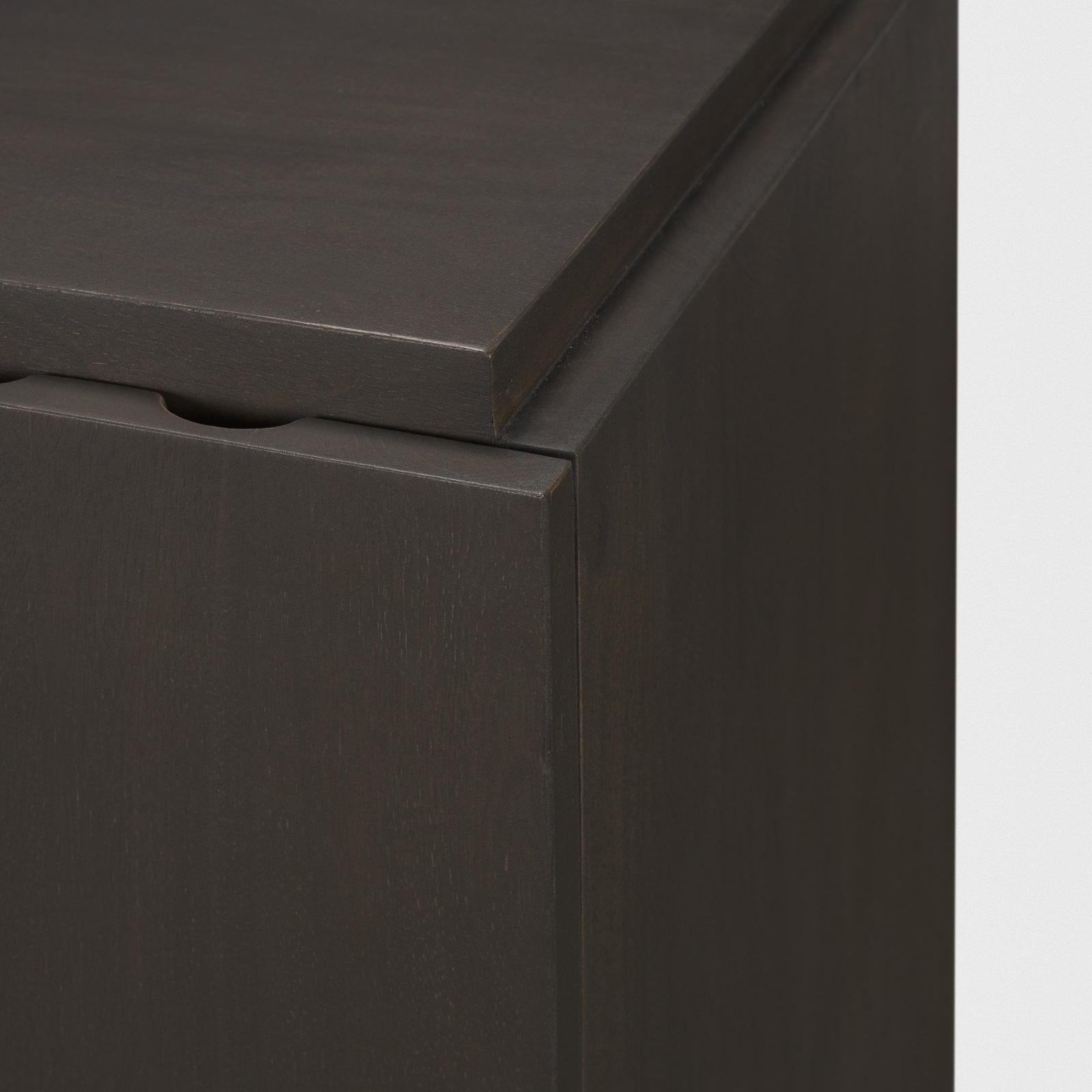 Mercana Wagner Dark Brown Wood w/ Arched Design Accent Cabinet