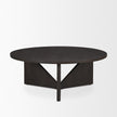 Mercana Tarro Brown Wood w/ Triangle Legs Coffee Table Clearance