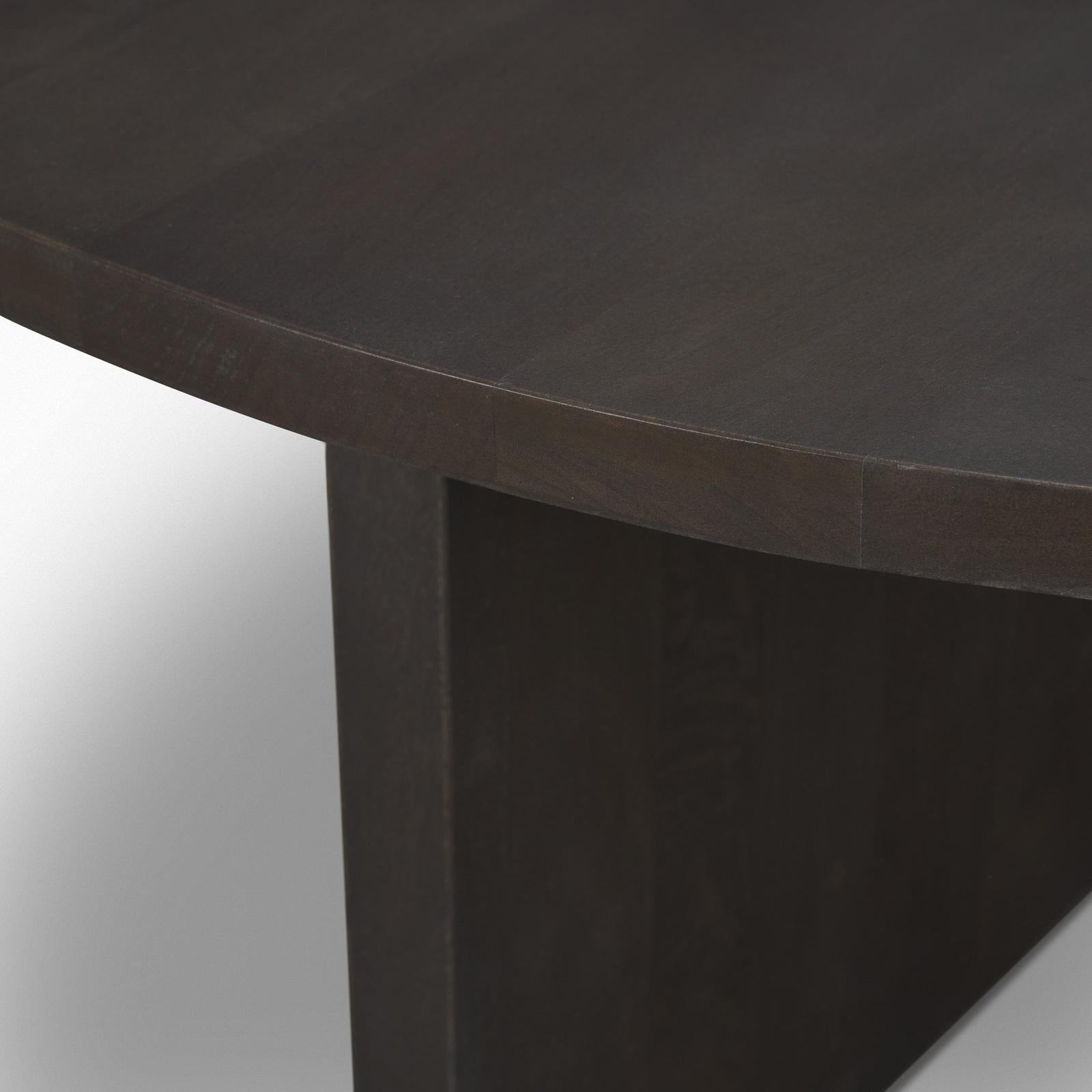 Mercana Tarro Brown Wood w/ Triangle Legs Coffee Table Clearance