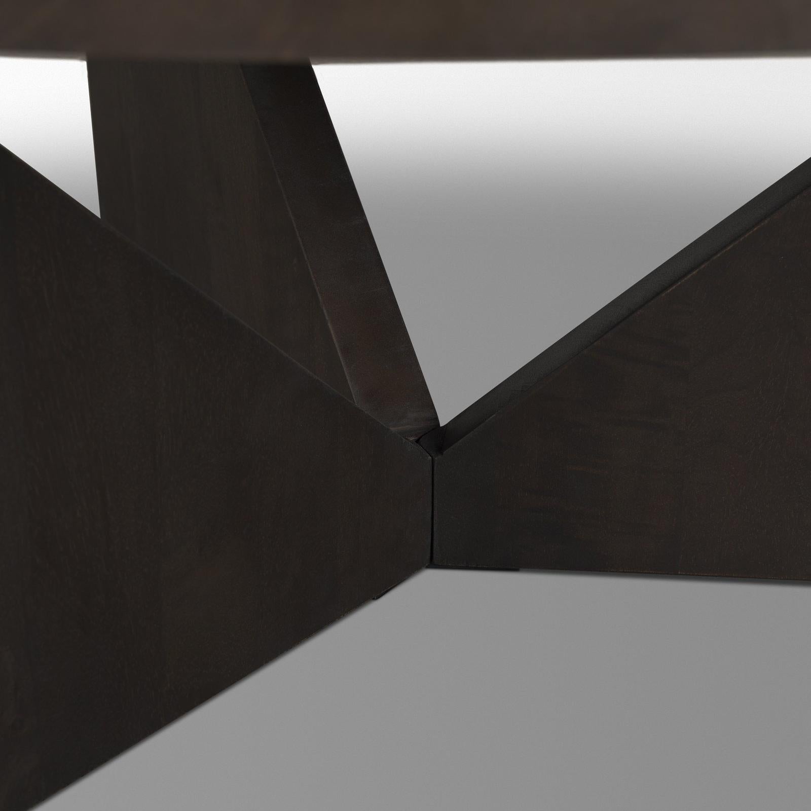 Mercana Tarro Brown Wood w/ Triangle Legs Coffee Table Clearance