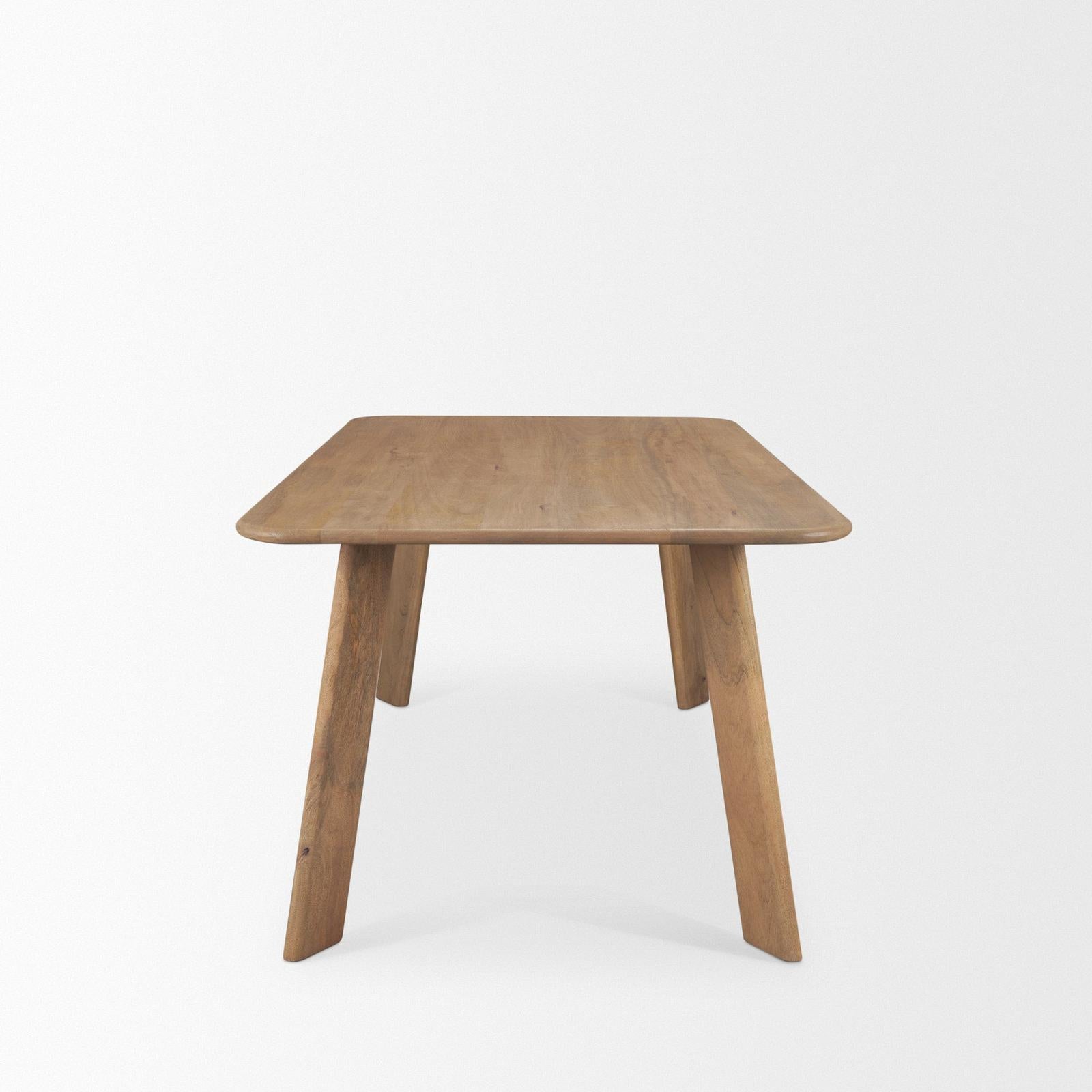 Mercana Welborn  Wood Rectangular Dining Table
