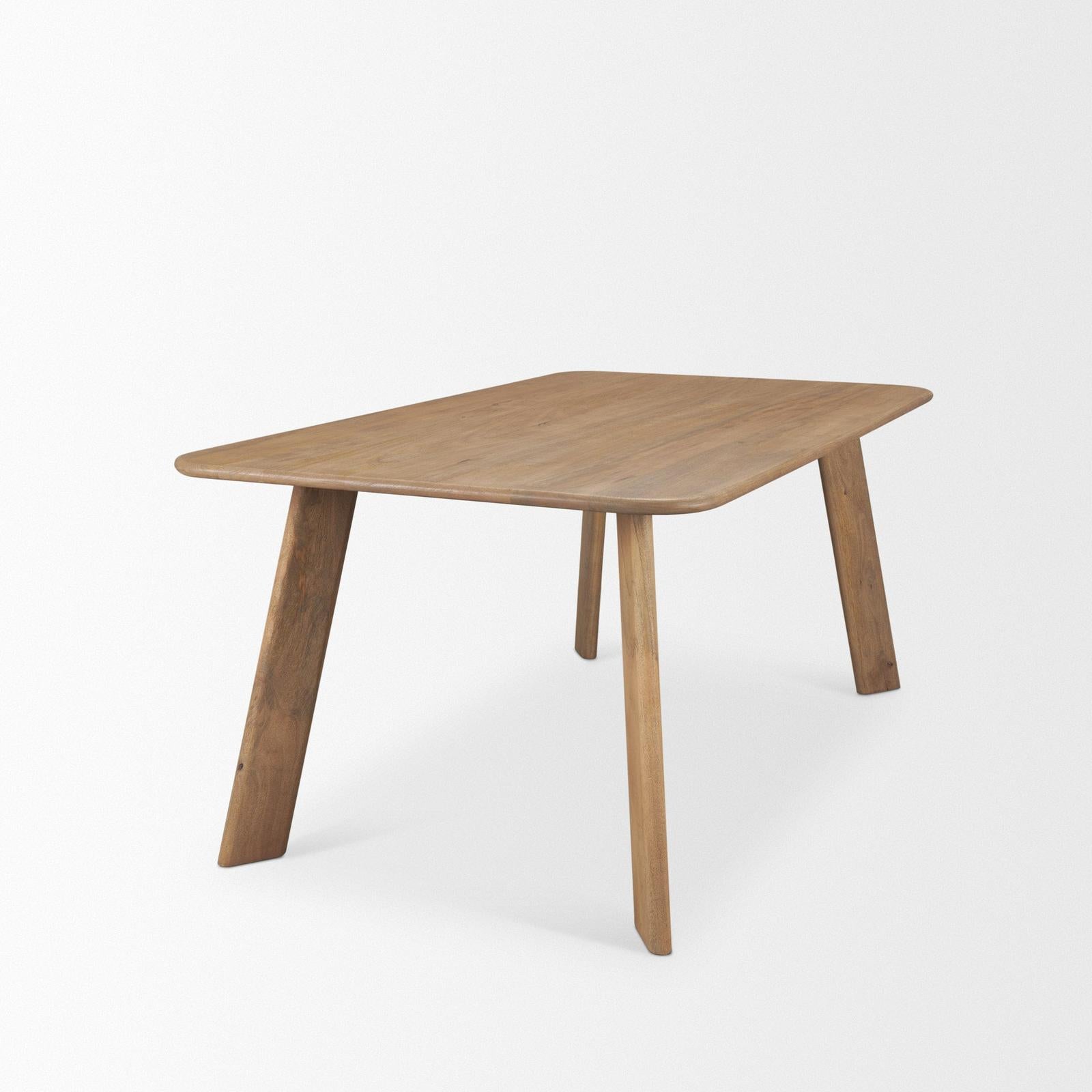 Mercana Welborn  Wood Rectangular Dining Table